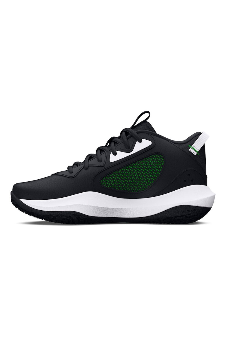 Under Armour Pantofi de piele cu garnituri de plasa pentru baschet Lockdown 6 - Pled.ro