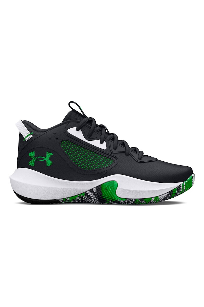 Under Armour Pantofi de piele cu garnituri de plasa pentru baschet Lockdown 6 - Pled.ro