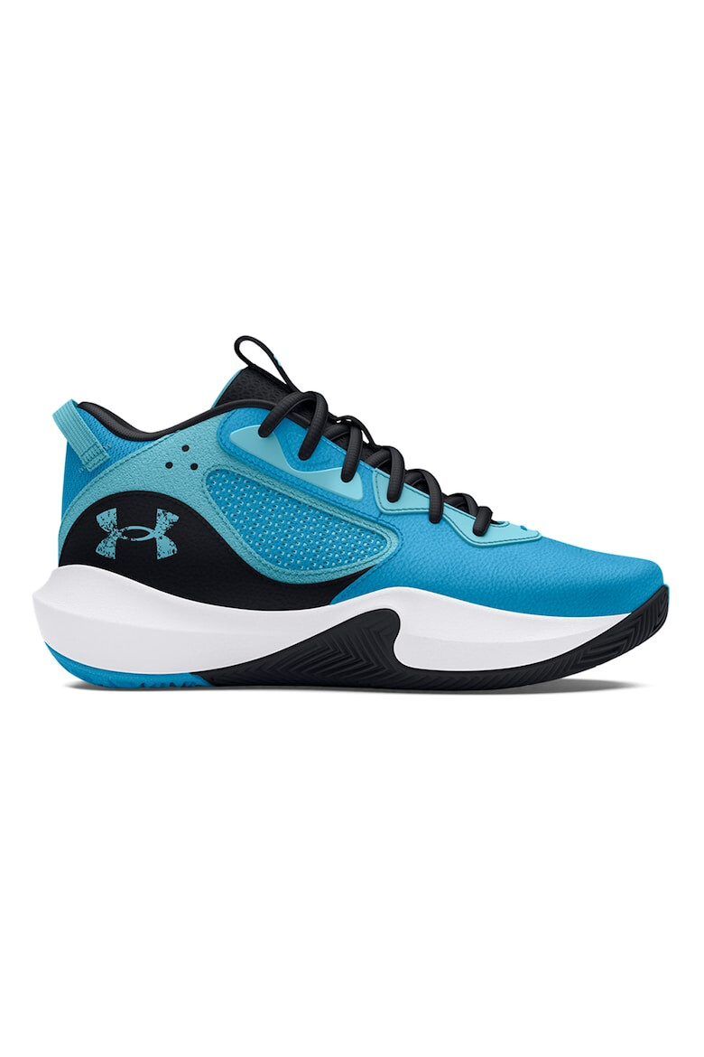 Under Armour Pantofi de piele cu garnituri de plasa pentru baschet Lockdown 6 - Pled.ro