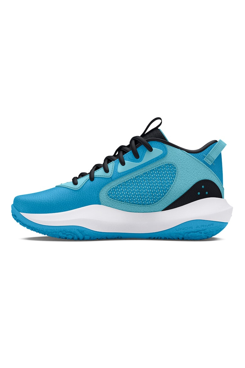 Under Armour Pantofi de piele cu garnituri de plasa pentru baschet Lockdown 6 - Pled.ro