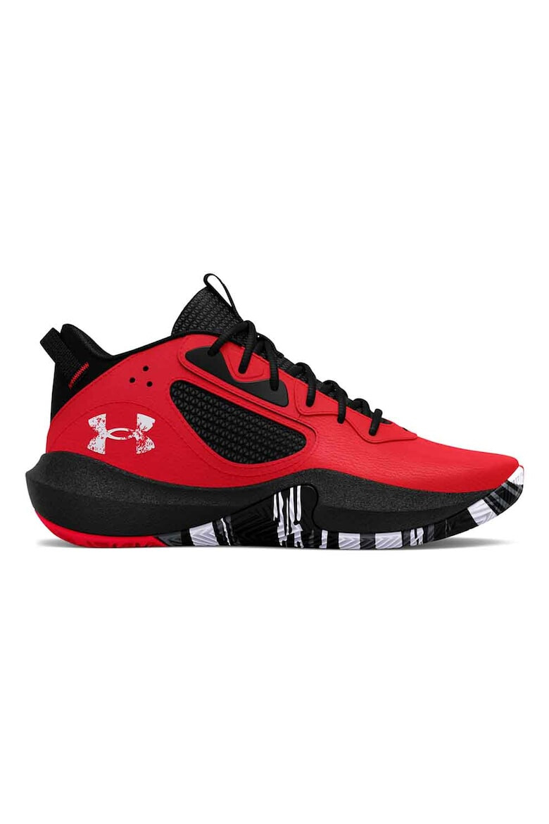 Under Armour Pantofi de piele cu garnituri de plasa pentru baschet Lockdown 6 - Pled.ro