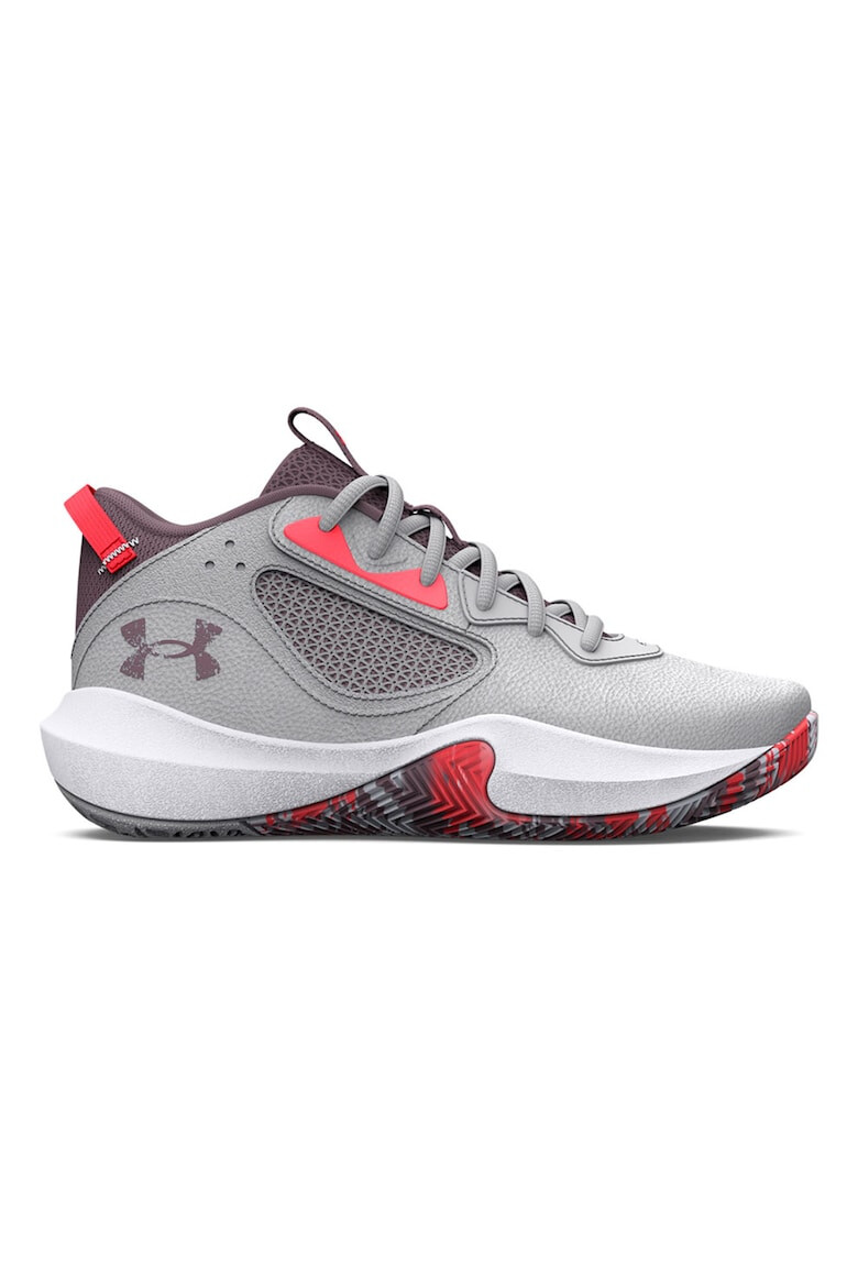 Under Armour Pantofi de piele cu garnituri de plasa pentru baschet Lockdown 6 - Pled.ro