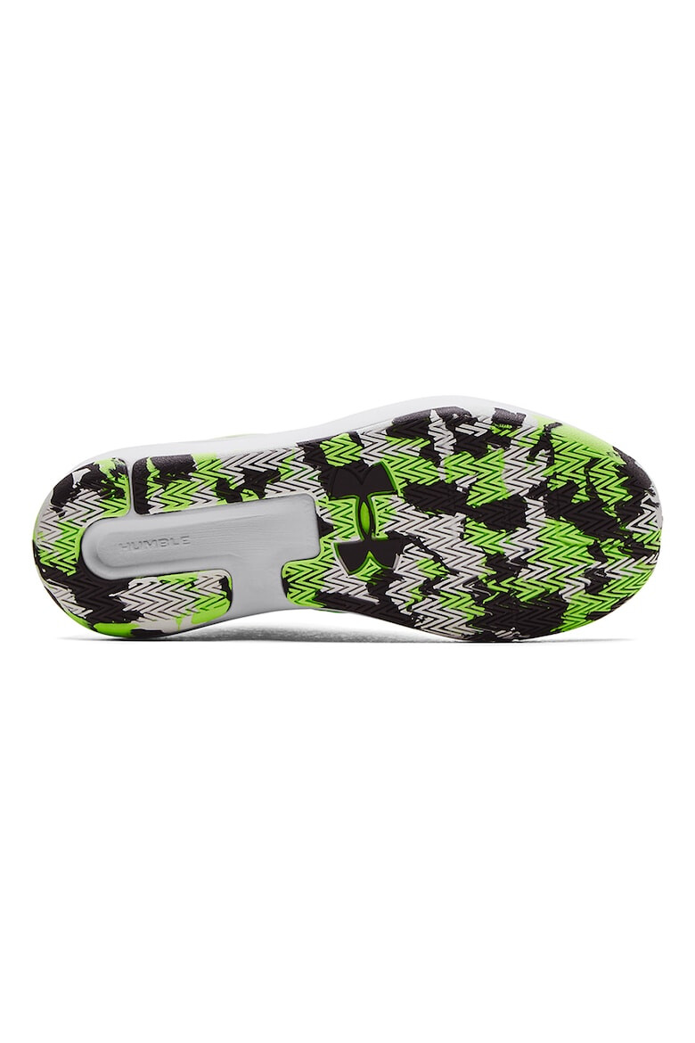 Under Armour Pantofi mid-high unisex cu insertii de piele pentru baschet Lockdown 5 - Pled.ro