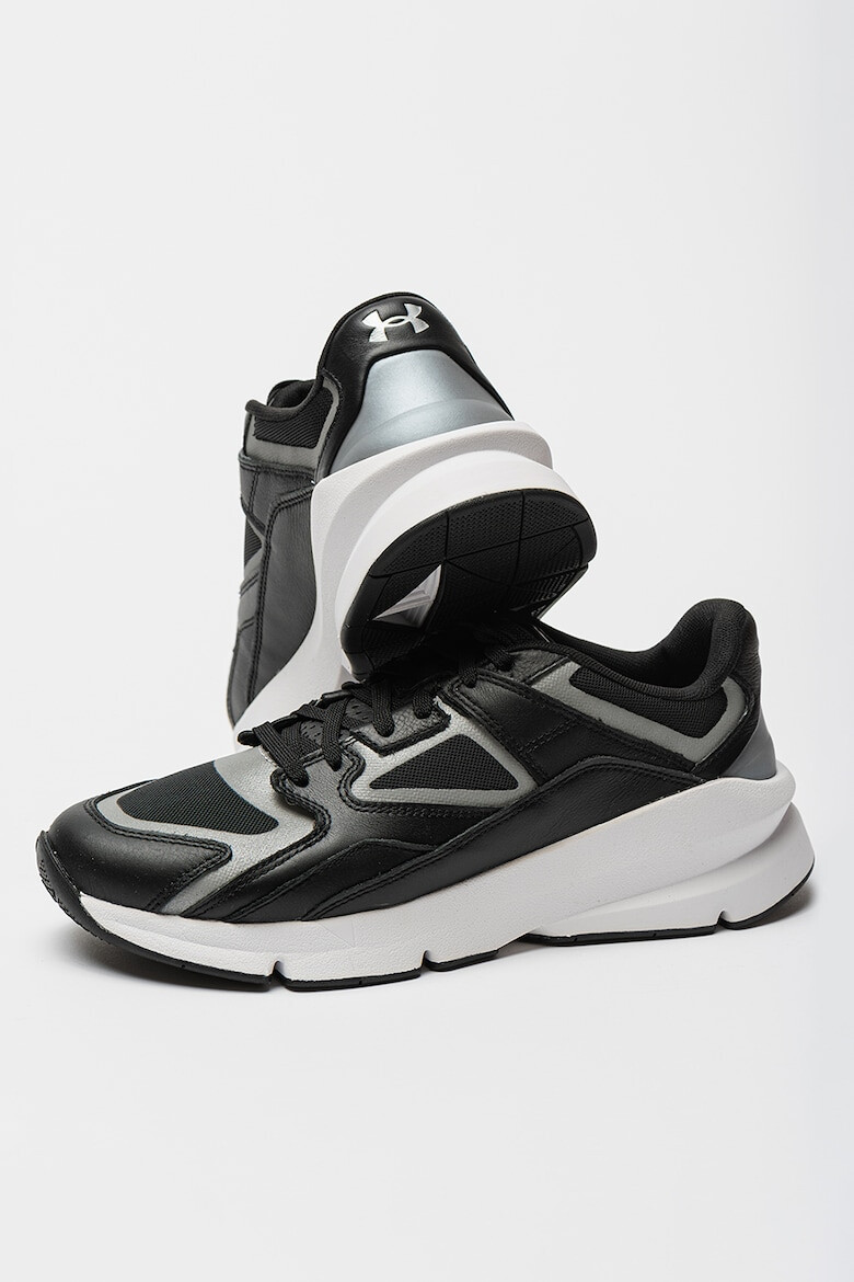 Under Armour Pantofi sport din piele cu segmente din plasa Forge 96 - Pled.ro