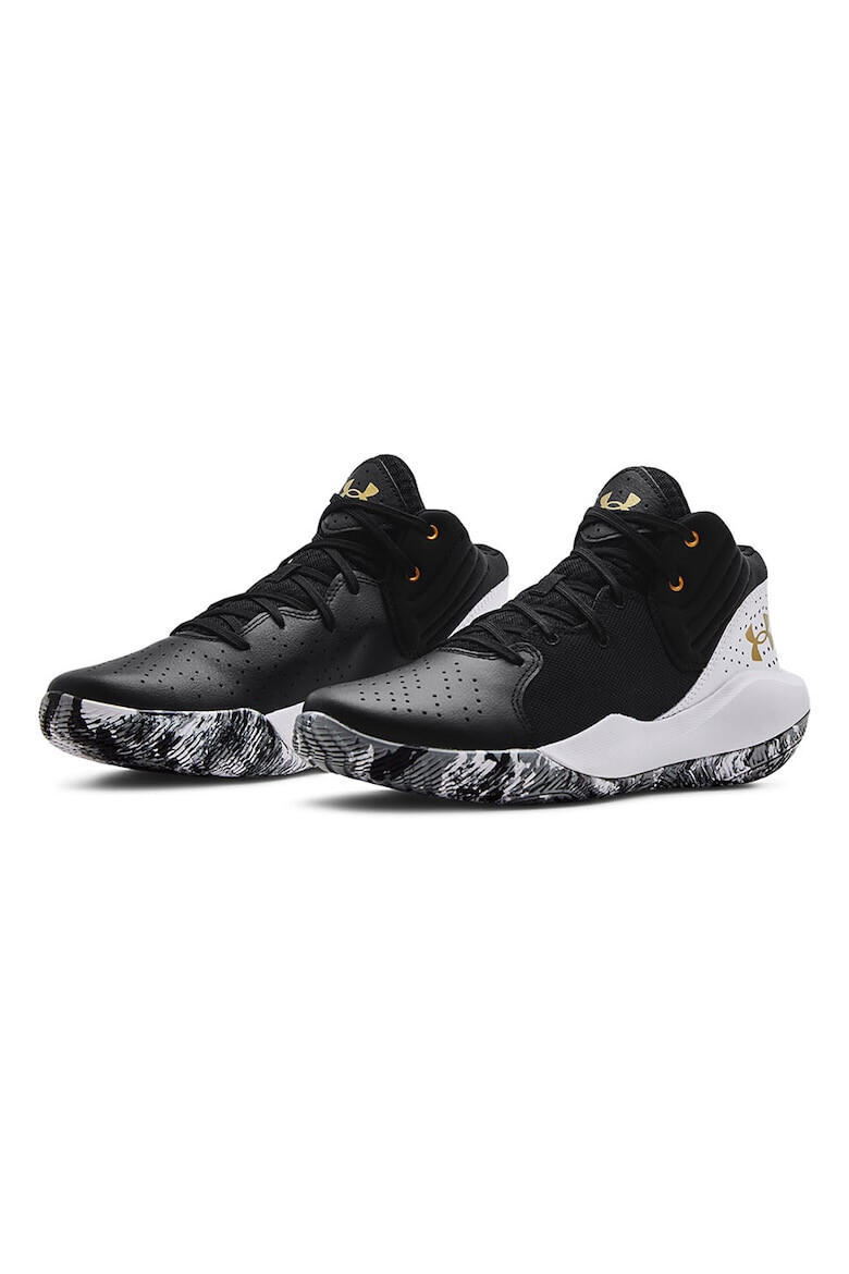 Under Armour Pantofi unisex cu garnituri de piele pentru baschet Jet 21 - Pled.ro