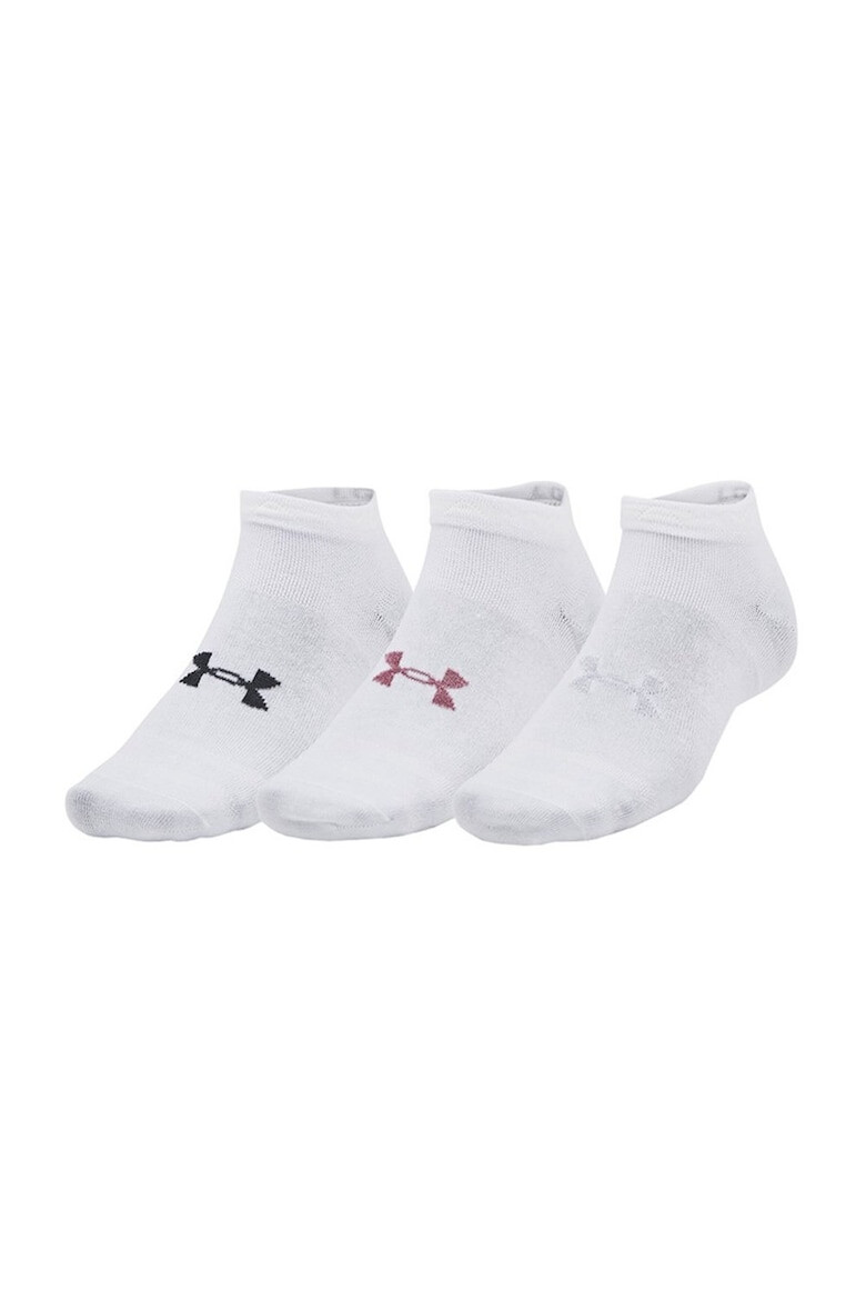 Under Armour Set 3 Perechi Sosete Essential Low 1382958-100 Alb - Pled.ro