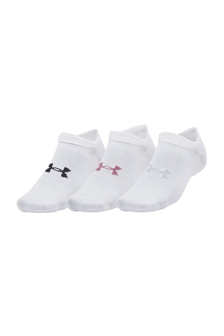 Under Armour Set 3 Perechi Sosete No Show 1382623-100 Alb - Pled.ro