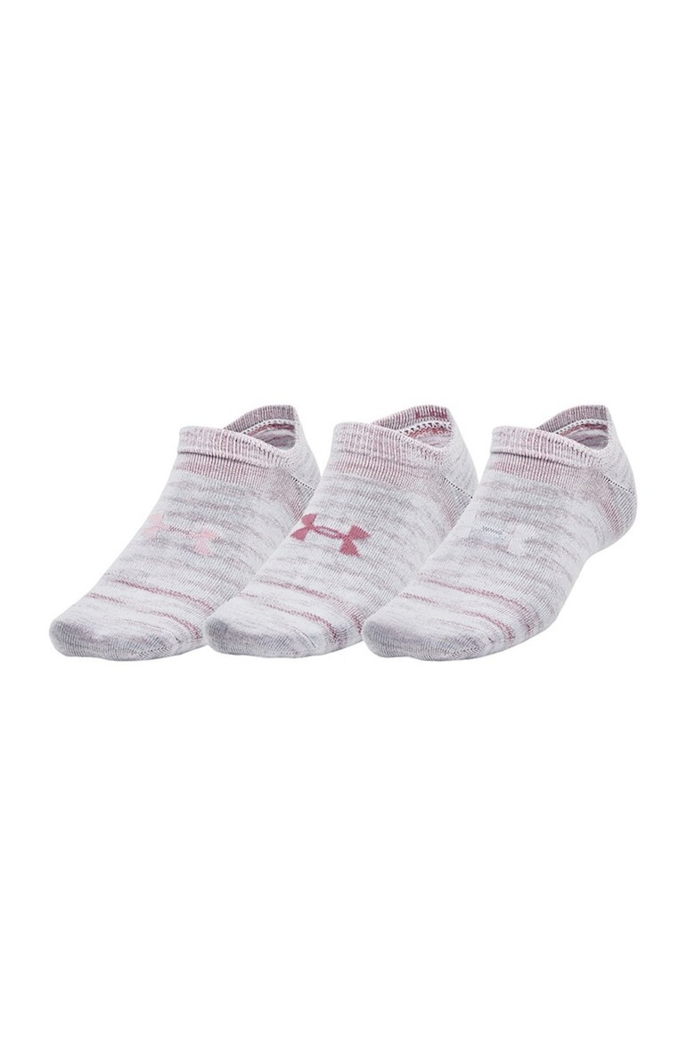 Under Armour Set 3 Perechi Sosete No Show 1382623-101 Roz - Pled.ro