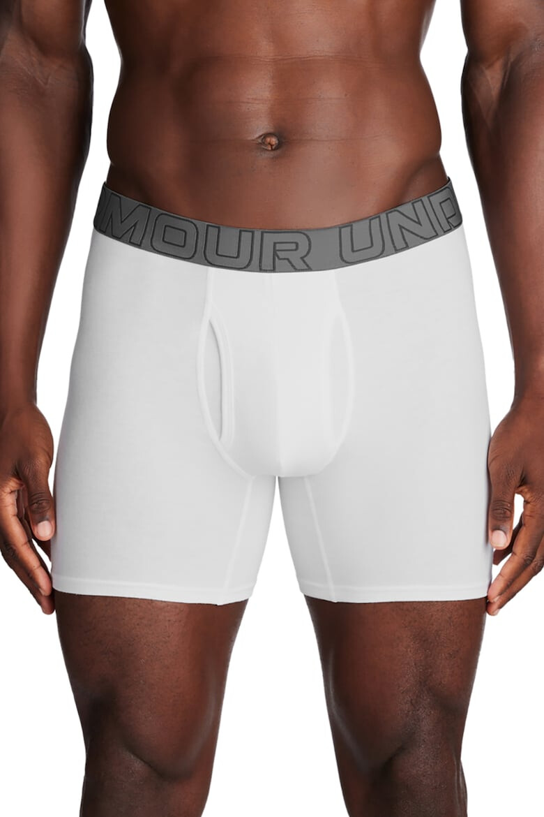 Under Armour Set de boxeri cu banda logo in talie pentru fitness - 3 perechi - Pled.ro