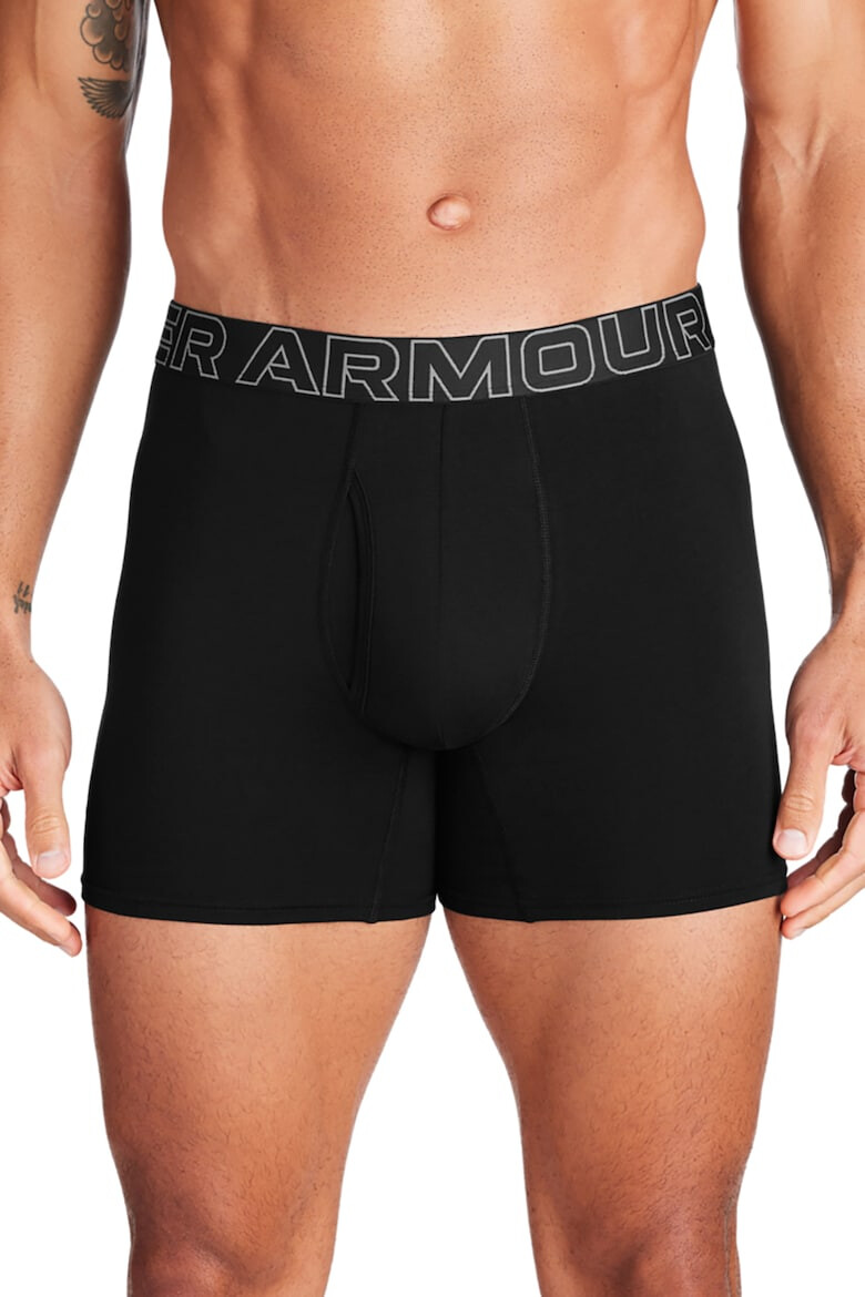 Under Armour Set de boxeri cu banda logo in talie pentru fitness - 3 perechi - Pled.ro