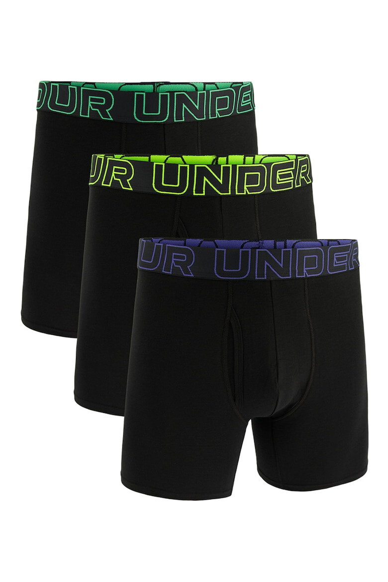 Under Armour Set de boxeri cu banda logo in talie pentru fitness - 3 perechi - Pled.ro