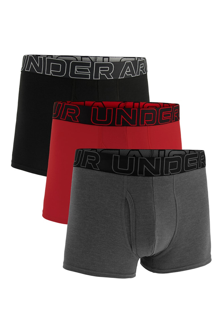 Under Armour Set de boxeri cu banda logo in talie pentru fitness - 3 perechi - Pled.ro