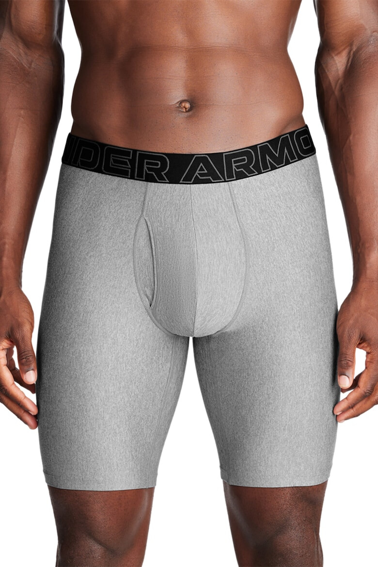 Under Armour Set de boxeri cu banda logo in talie Performance Tech - 3 perechi - Pled.ro