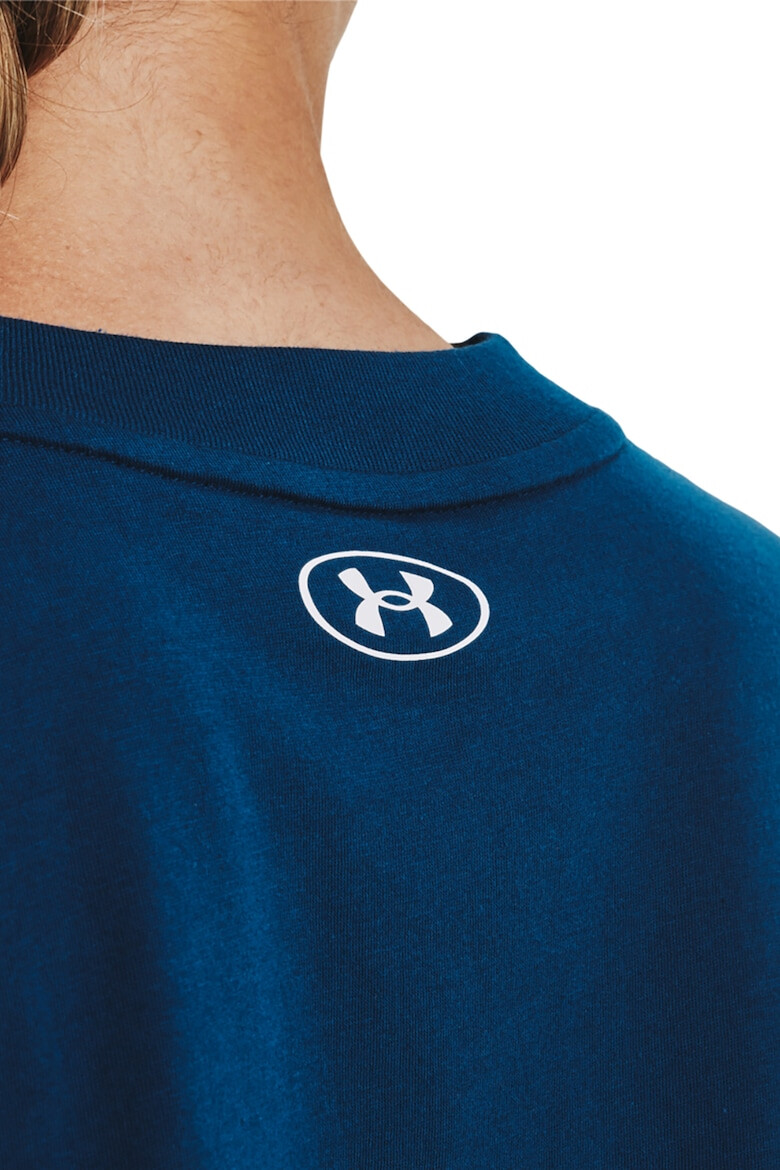 Under Armour Top crop cu logo pentru antrenament Collegiate - Pled.ro