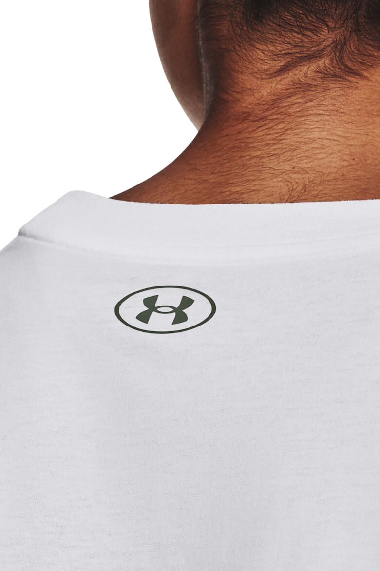 Under Armour Top crop cu logo pentru antrenament Collegiate - Pled.ro