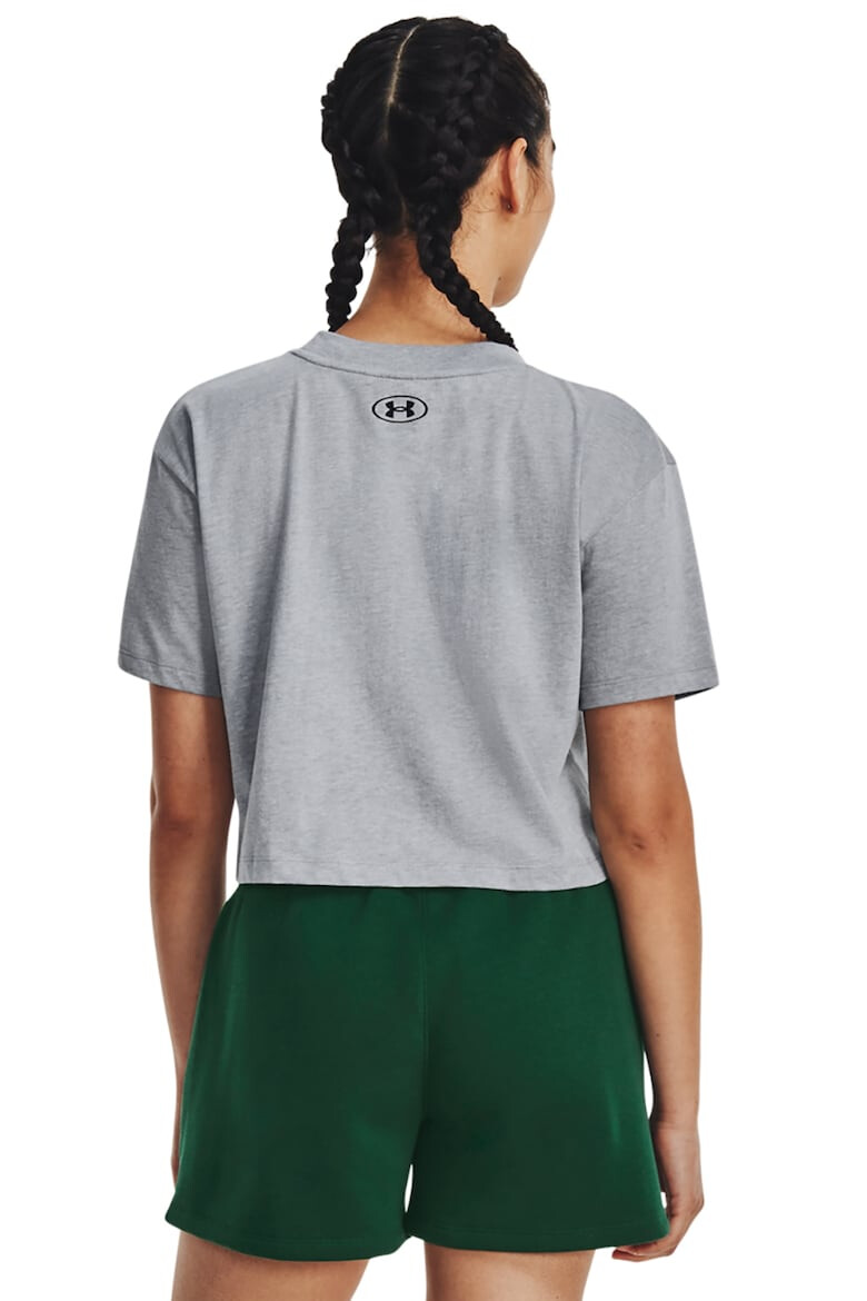 Under Armour Top crop cu logo pentru antrenament Collegiate - Pled.ro