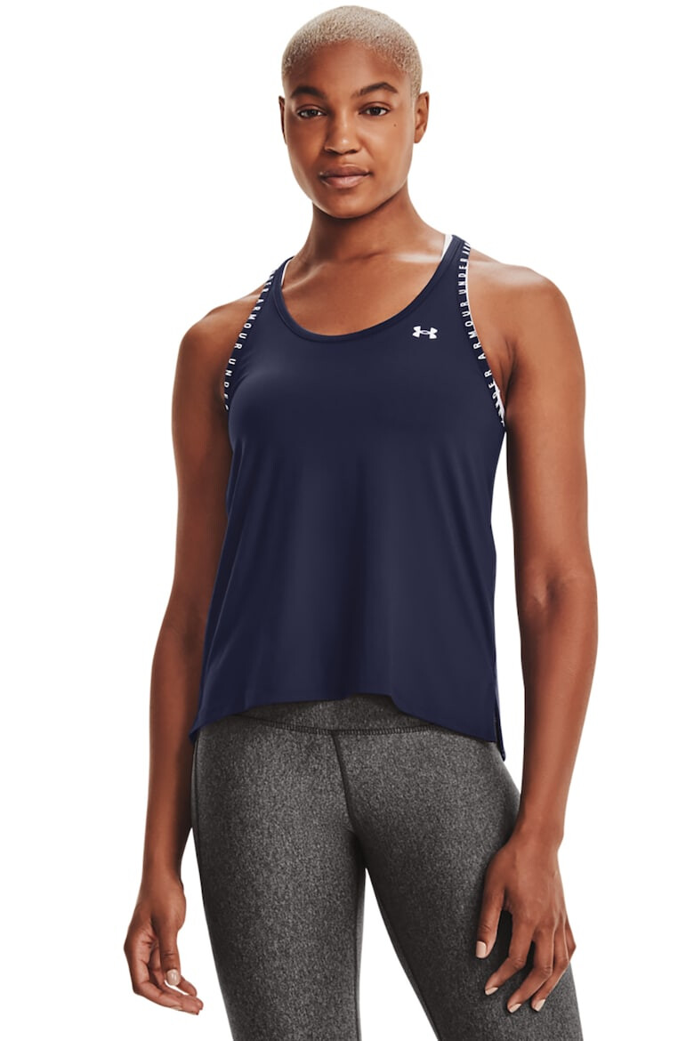 Under Armour Top cu garnituri cu logo pentru fitness Knockout - Pled.ro