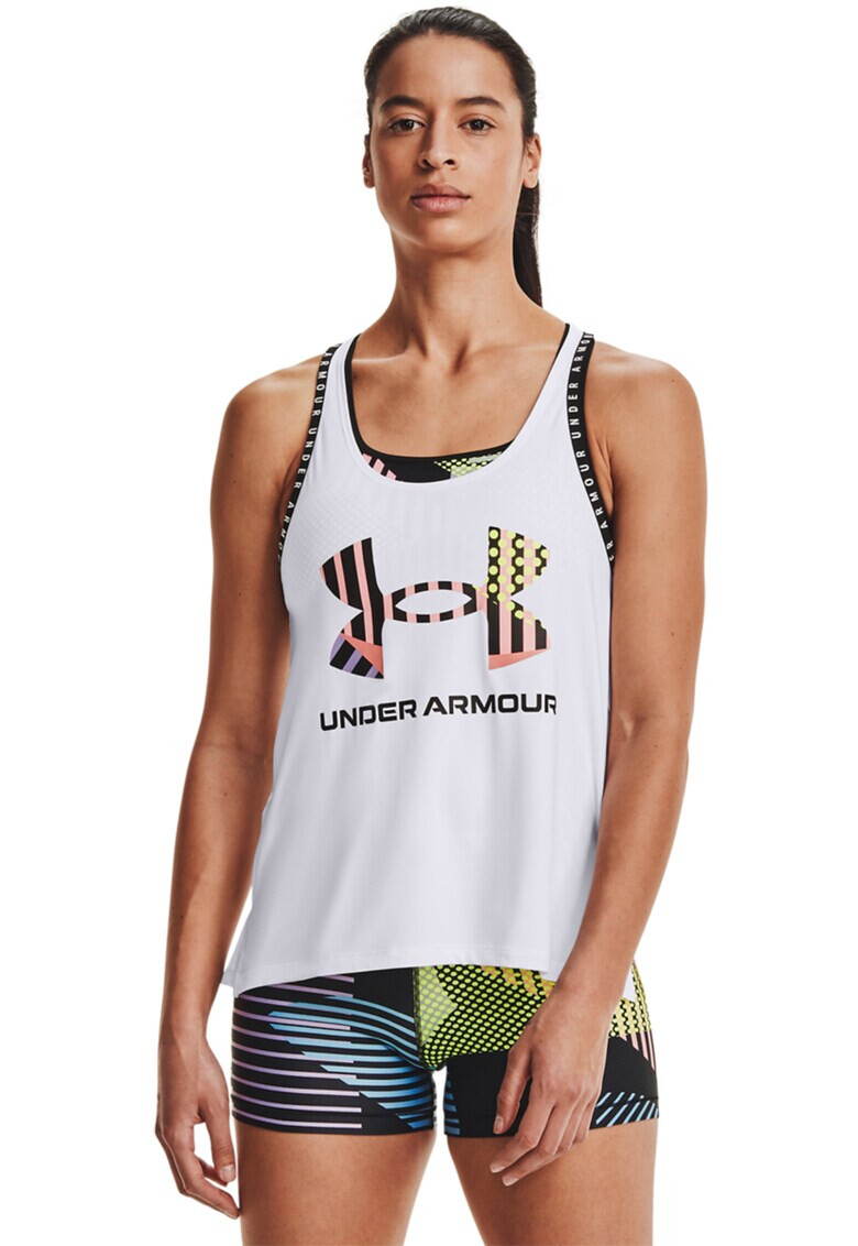 Under Armour Top cu logo pentru antrenament Knockout Geo - Pled.ro