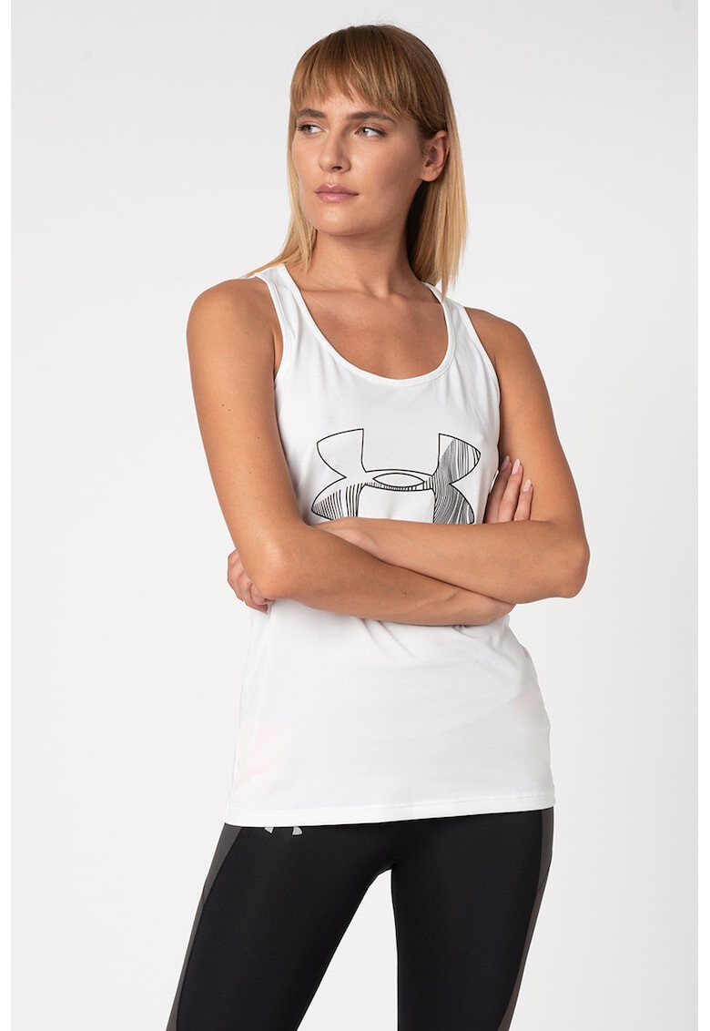 Under Armour Top cu logo pentru fitness Tech - Pled.ro