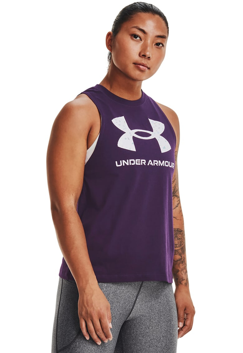 Under Armour Top din jerseu pentru fitness Sportstyle Graphic - Pled.ro