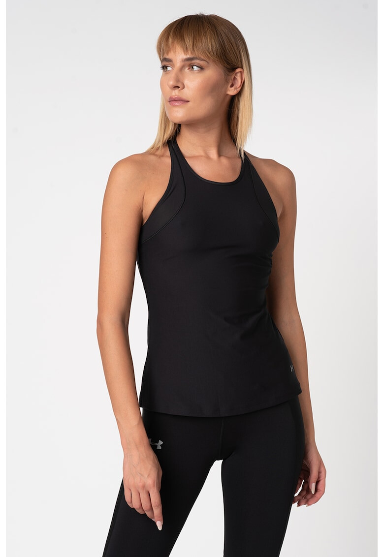 Under Armour Top elastic cu aspect lacuit pentru fitness - Pled.ro