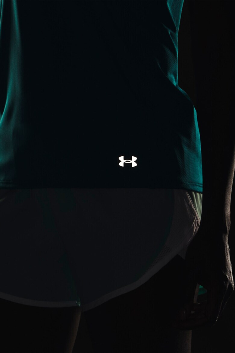 Under Armour Top elastic cu decupaj pe spate pentru alergare Fly-By - Pled.ro