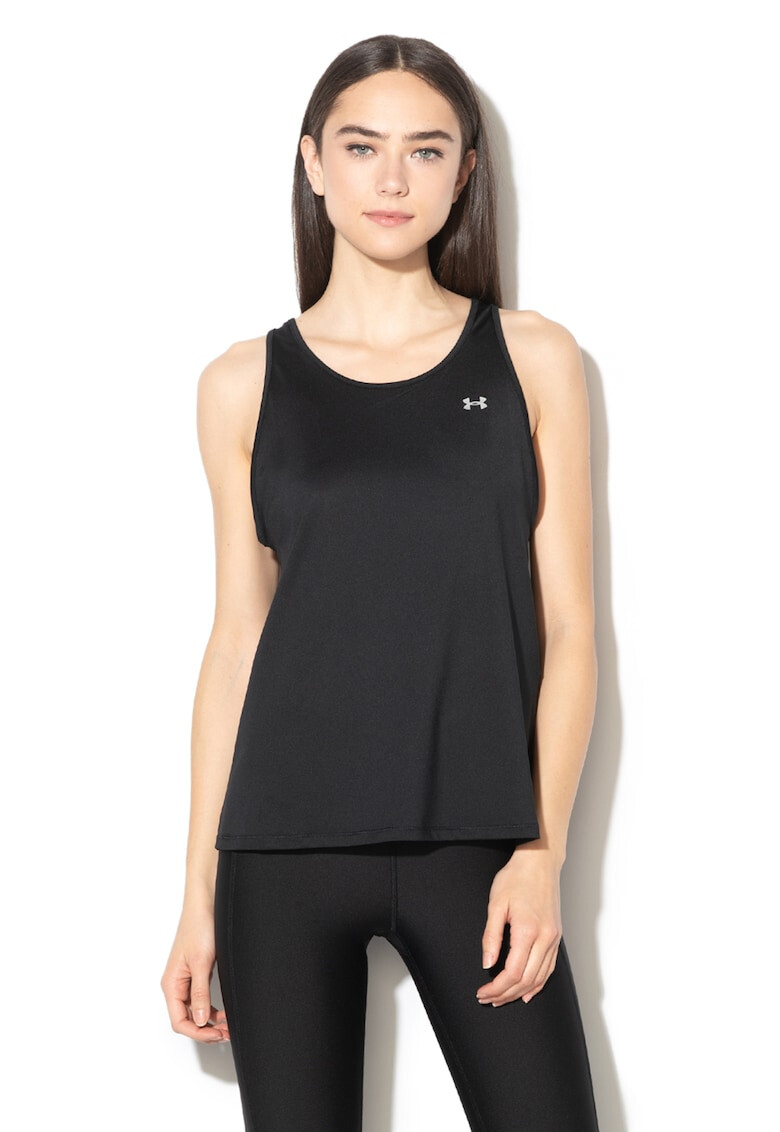 Under Armour Top lejer cu detaliu incrucisat pe partea din spate pentru fitness - Pled.ro