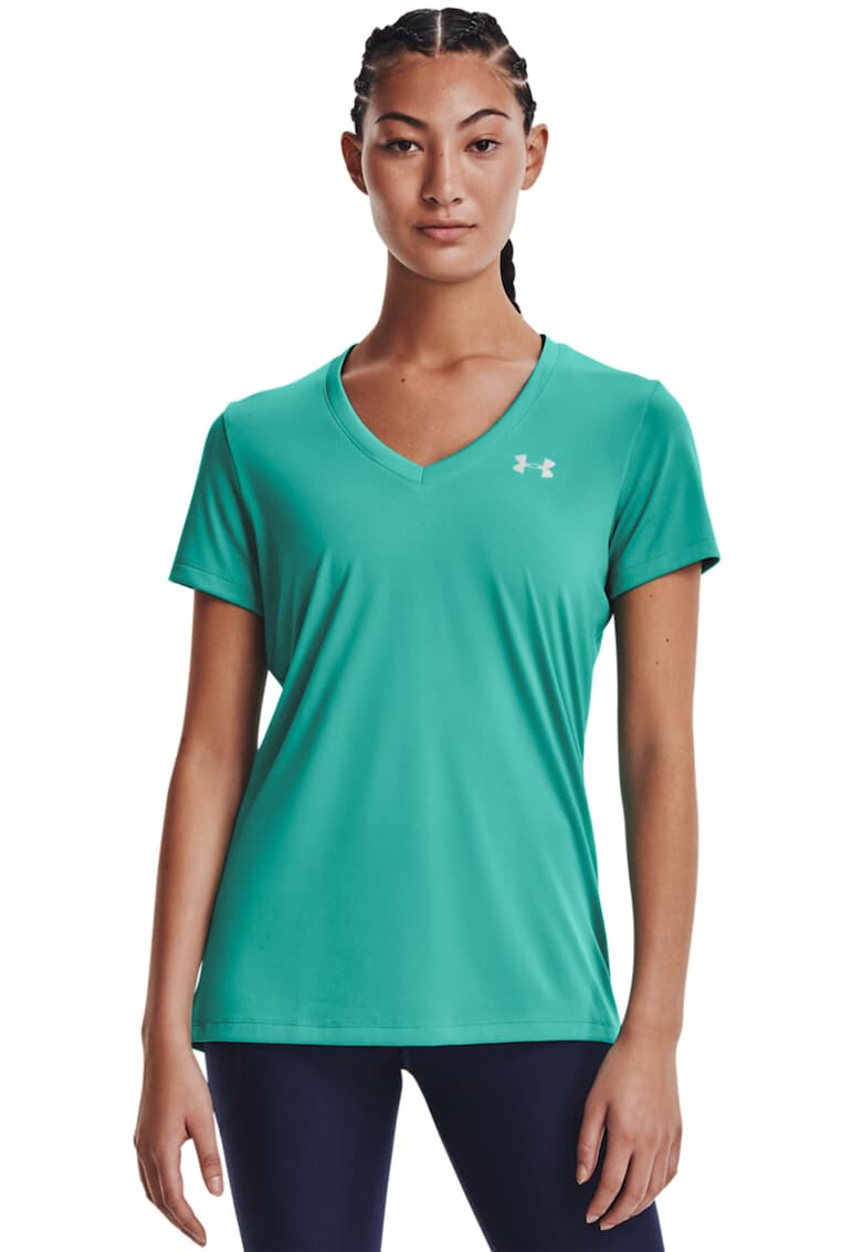 Under Armour Tricou cu decolteu in V pentru fitness Tech SSV - Pled.ro