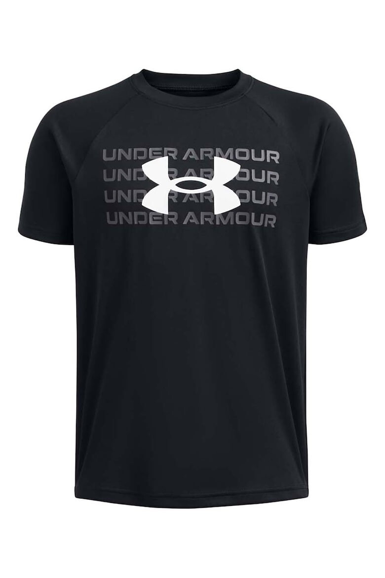 Under Armour Tricou cu decolteu la baza gatului si imprimeu logo pentru antrenament - Pled.ro