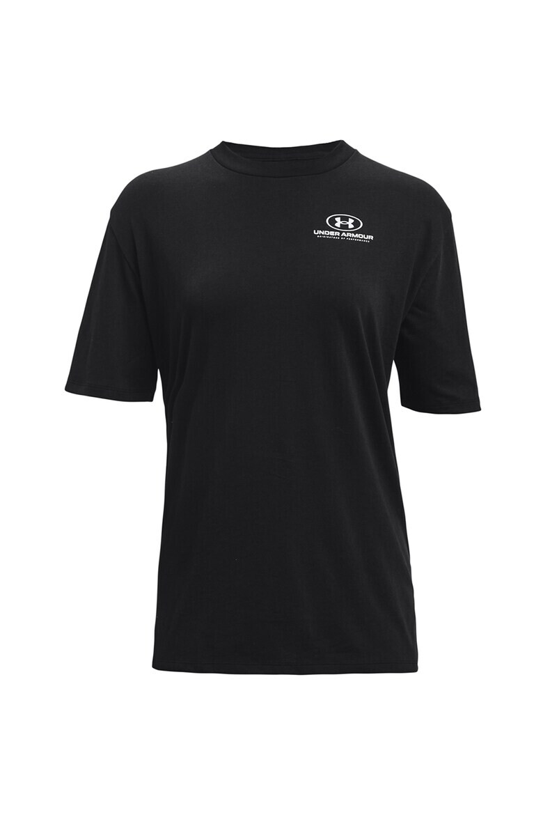 Under Armour Tricou cu decolteu la baza gatului si imprimeu logo pentru fitness - Pled.ro