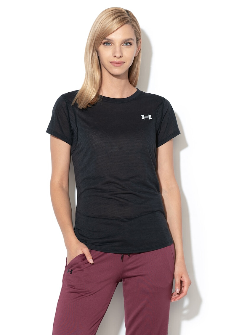 Under Armour Tricou cu detaliu logo pe piept pentru alergare Streaker - Pled.ro