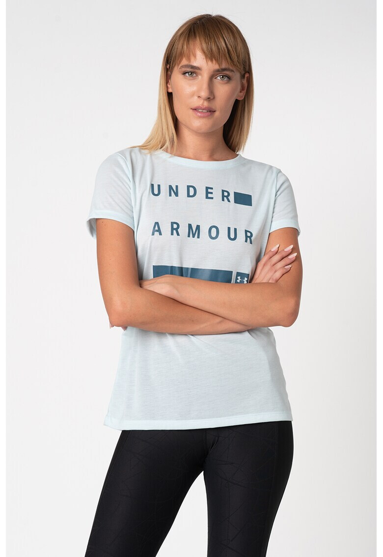 Under Armour Tricou cu imprimeu logo pentru fitness - Pled.ro