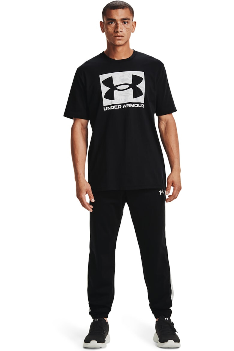 Under Armour Tricou cu imprimeu logo pentru fitness ABC Camo - Pled.ro