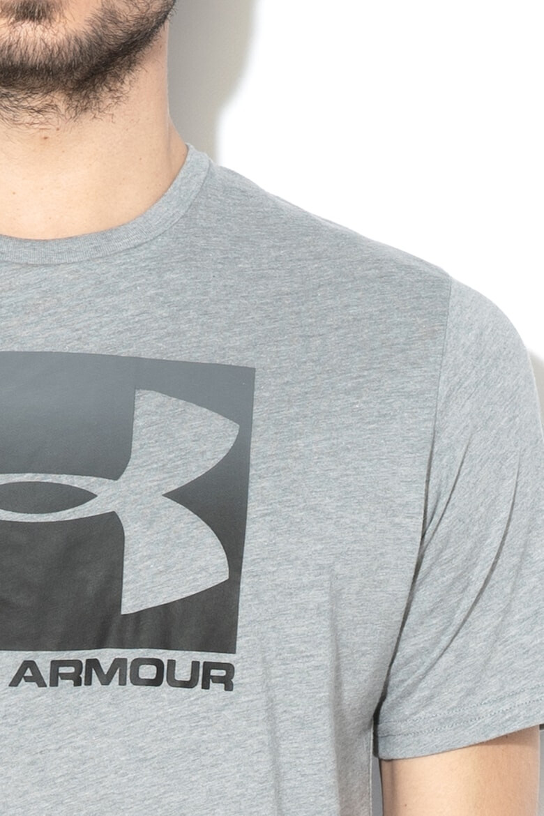 Under Armour Tricou cu imprimeu logo pentru fitness Boxed - Pled.ro