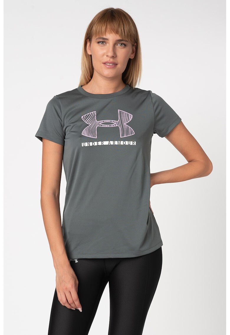 Under Armour Tricou cu imprimeu logo pentru fitness Tech - Pled.ro