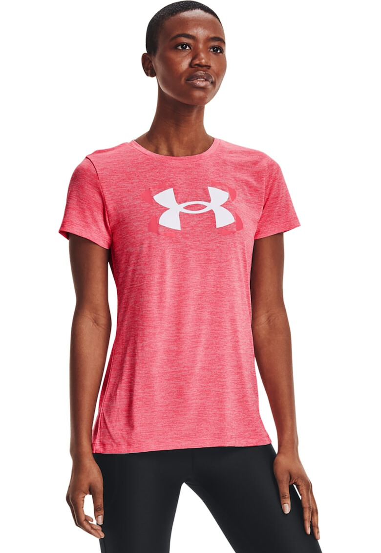 Under Armour Tricou cu imprimeu logo contrastant pentru fitness Tech Twist - Pled.ro