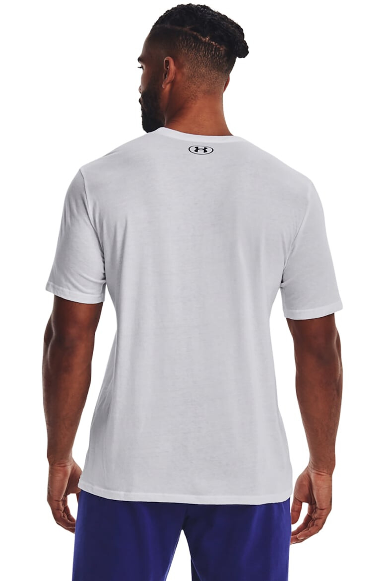 Under Armour Tricou cu imprimeu logo si text pentru antrenament - Pled.ro