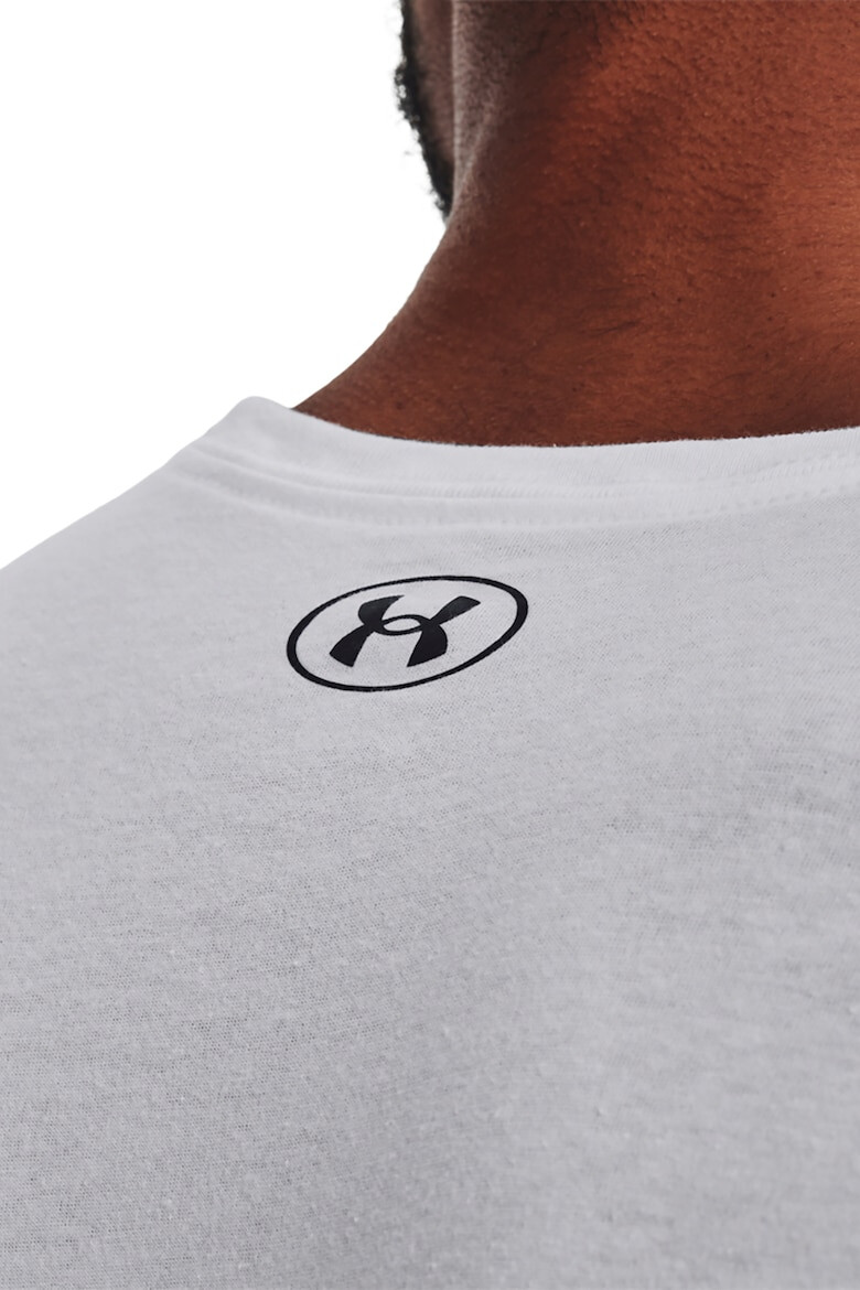 Under Armour Tricou cu imprimeu logo si text pentru antrenament - Pled.ro