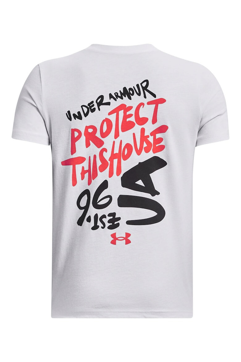 Under Armour Tricou cu logo pentru fitness - Pled.ro