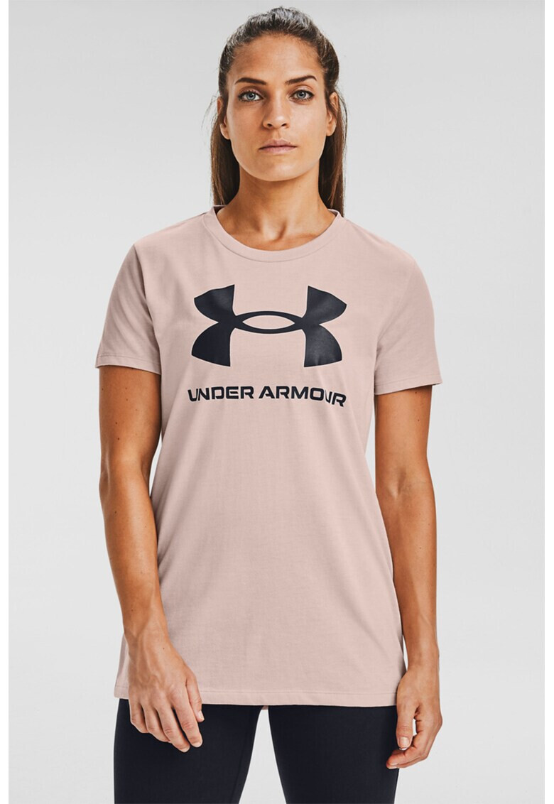 Under Armour Tricou cu logo pentru fitness Sportstyle - Pled.ro