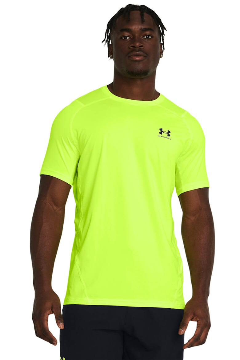 Under Armour, Tricou slim fit cu logo pentru fitness 