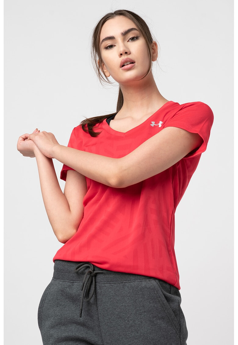 Under Armour Tricou lejer cu decolteu in V pentru fitness Tech - Pled.ro