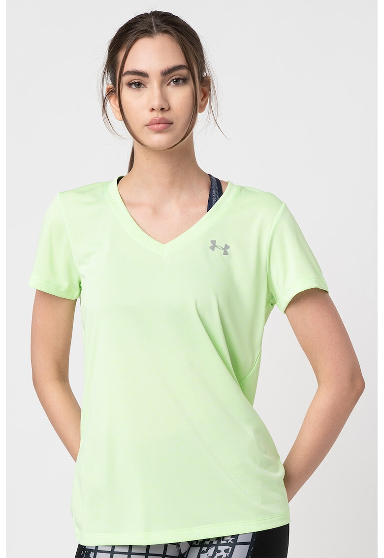 Under Armour Tricou lejer cu decolteu in V pentru fitness Tech™ Twist - Pled.ro