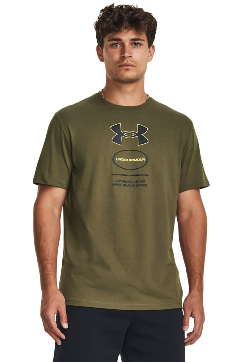 Under Armour Tricou lejer cu imprimeu logo pentru fitness Branded - Pled.ro