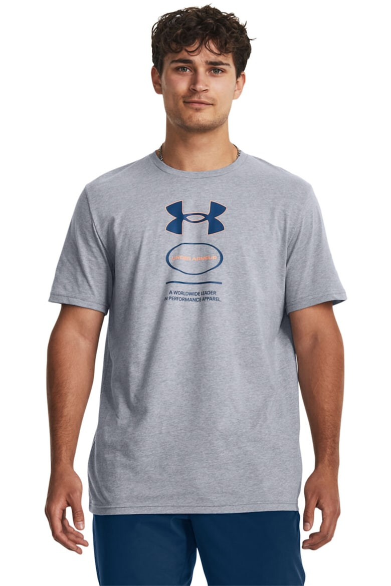 Under Armour Tricou lejer cu imprimeu logo pentru fitness Branded - Pled.ro