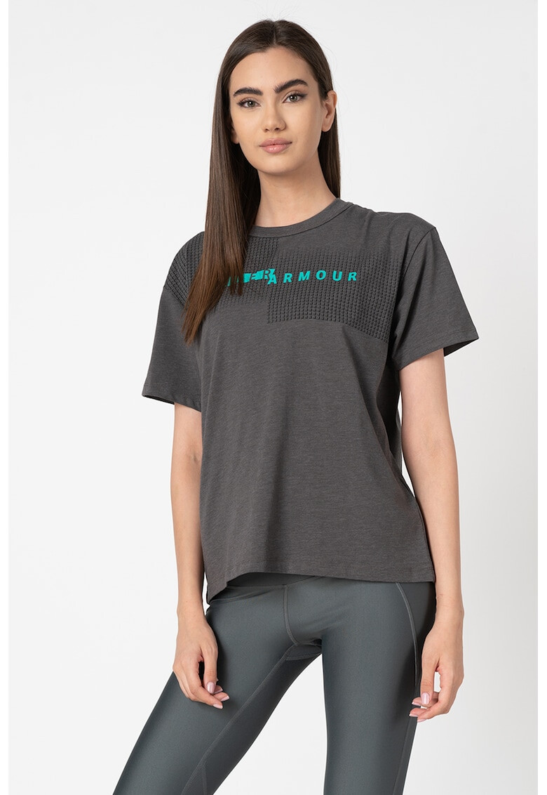 Under Armour Tricou lejer cu imprimeu logo pentru fitness Girlfriend - Pled.ro