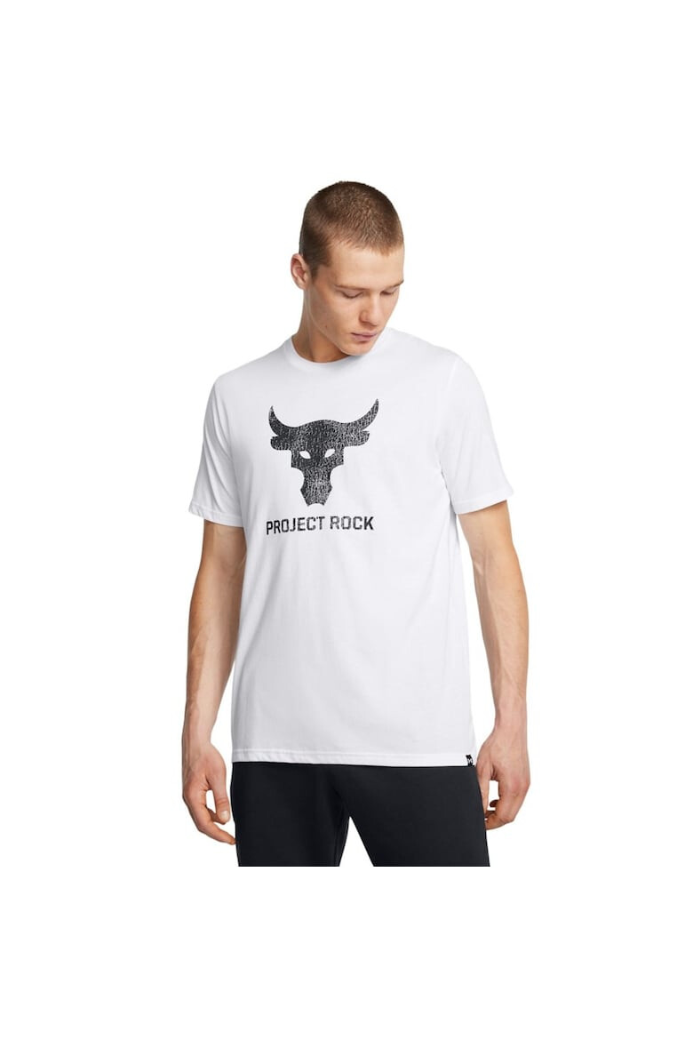 Under Armour Tricou Project Rock 1383191-100 Barbati Alb - Pled.ro