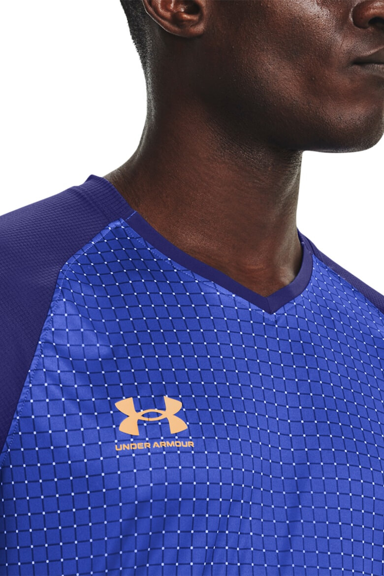 Under Armour Tricou slim fit cu decolteu in V pentru fotbal Accelerate - Pled.ro