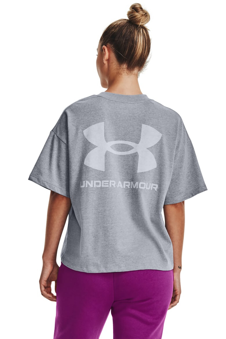 Under Armour Tricou supradimensionat cu logo pentru fitness - Pled.ro