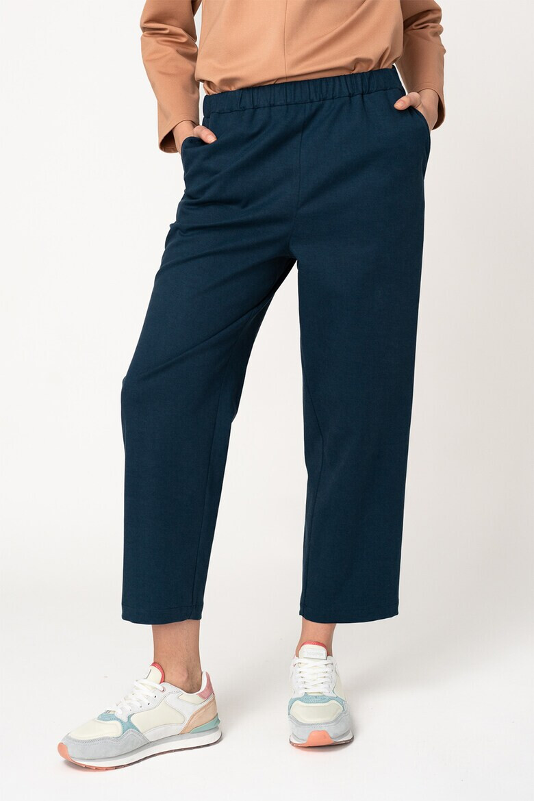 UNDRESS Pantaloni crop din amestec de lyocell Charlie - Pled.ro